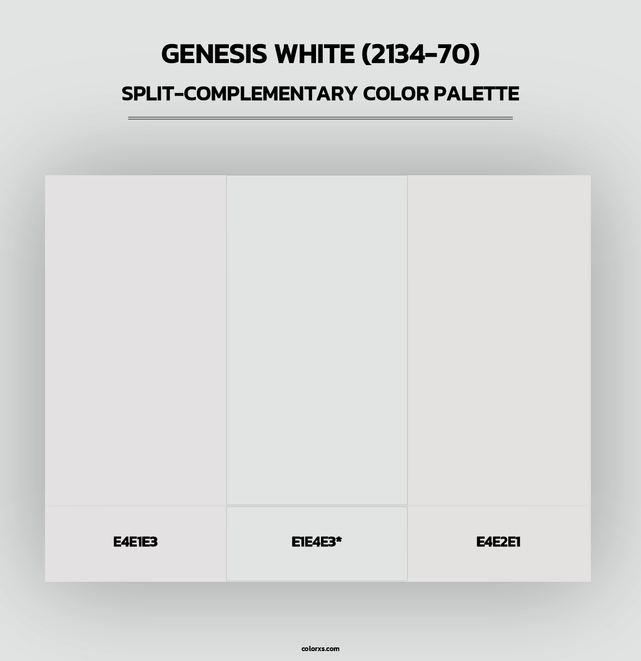Genesis White (2134-70) - Split-Complementary Color Palette