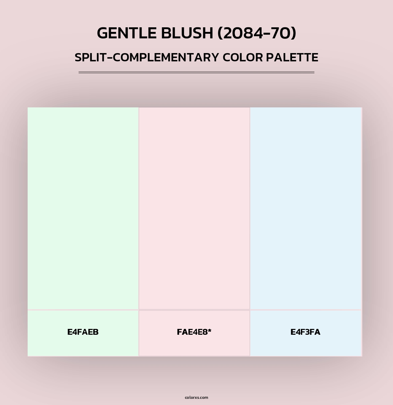 Gentle Blush (2084-70) - Split-Complementary Color Palette