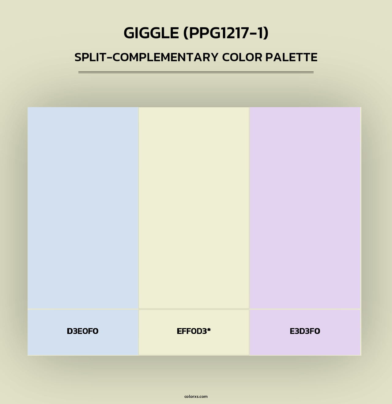 Giggle (PPG1217-1) - Split-Complementary Color Palette