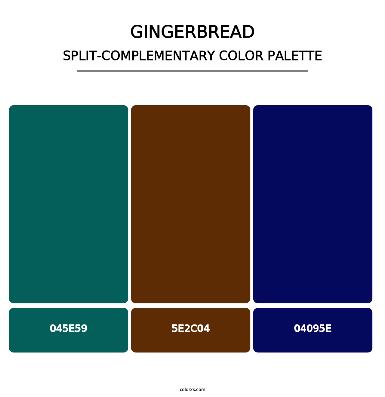 Gingerbread - Split-Complementary Color Palette