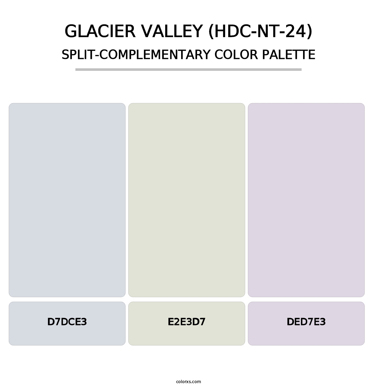 Glacier Valley (HDC-NT-24) - Split-Complementary Color Palette