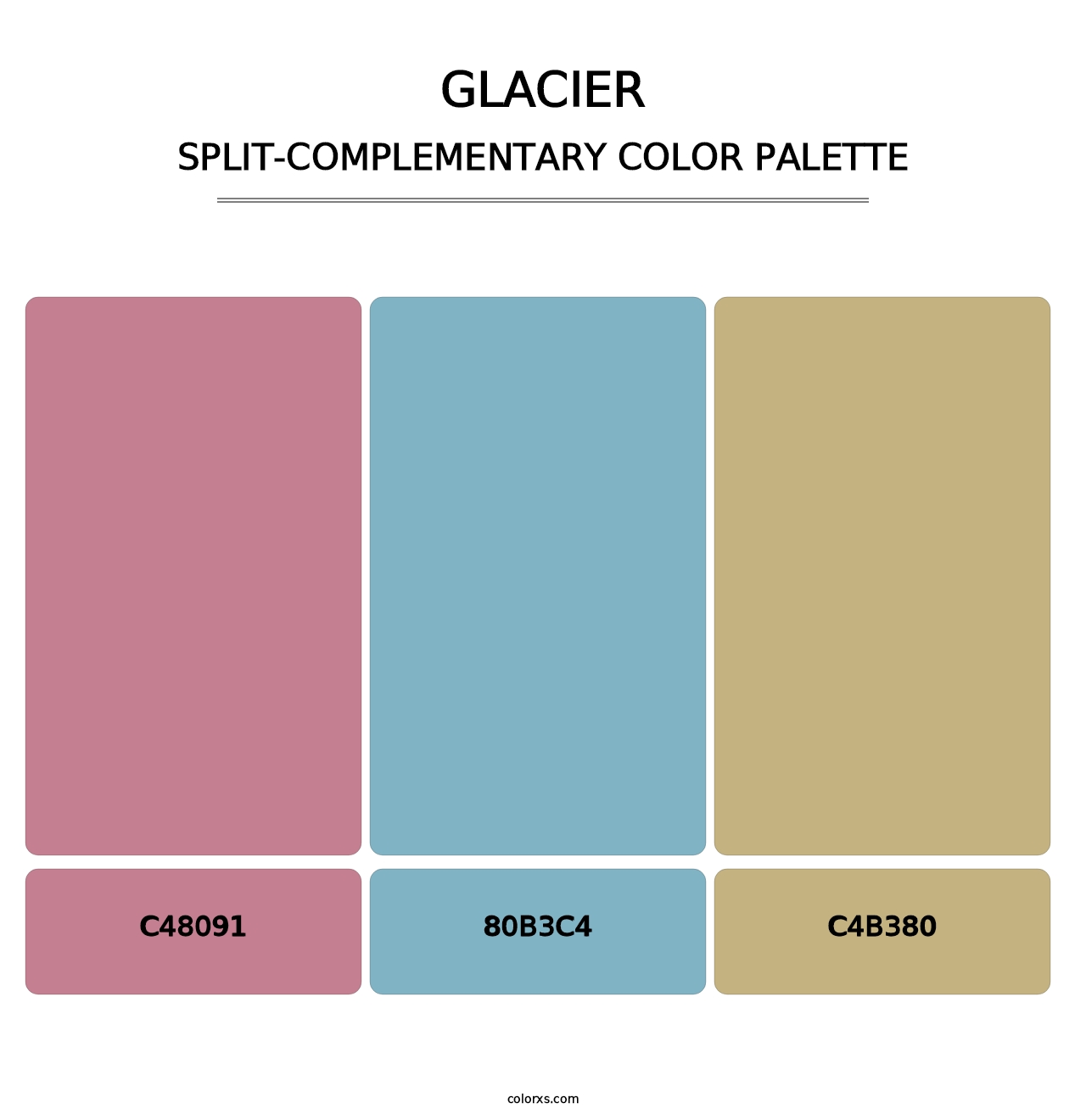 Glacier - Split-Complementary Color Palette