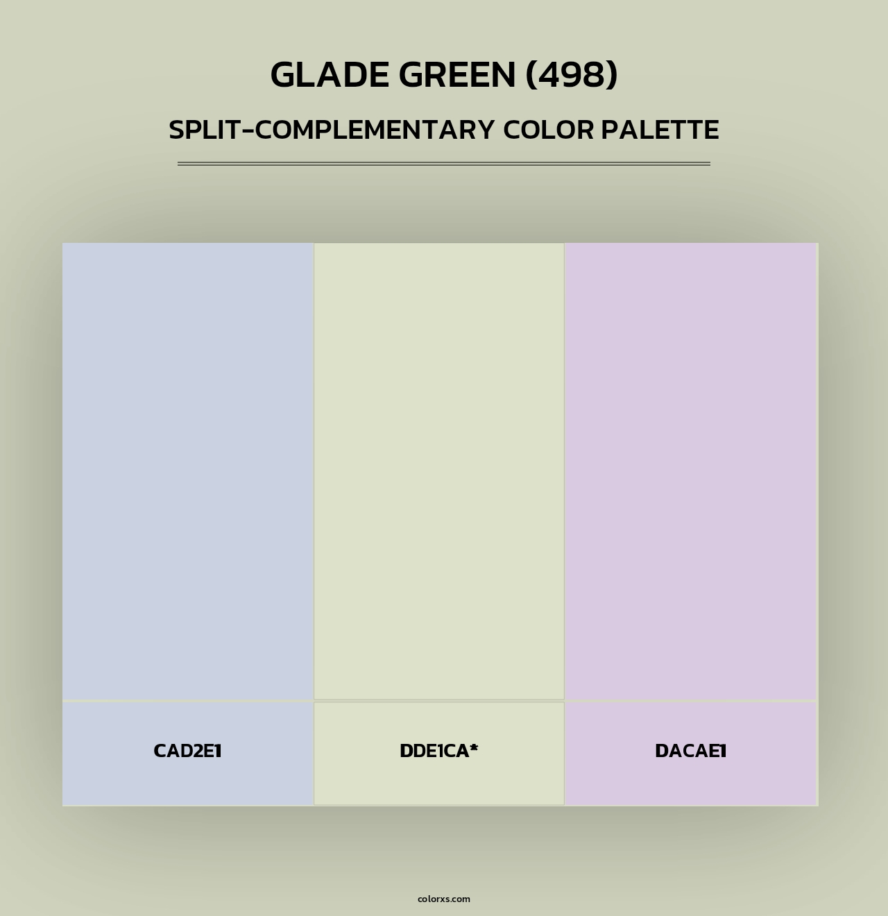 Glade Green (498) - Split-Complementary Color Palette