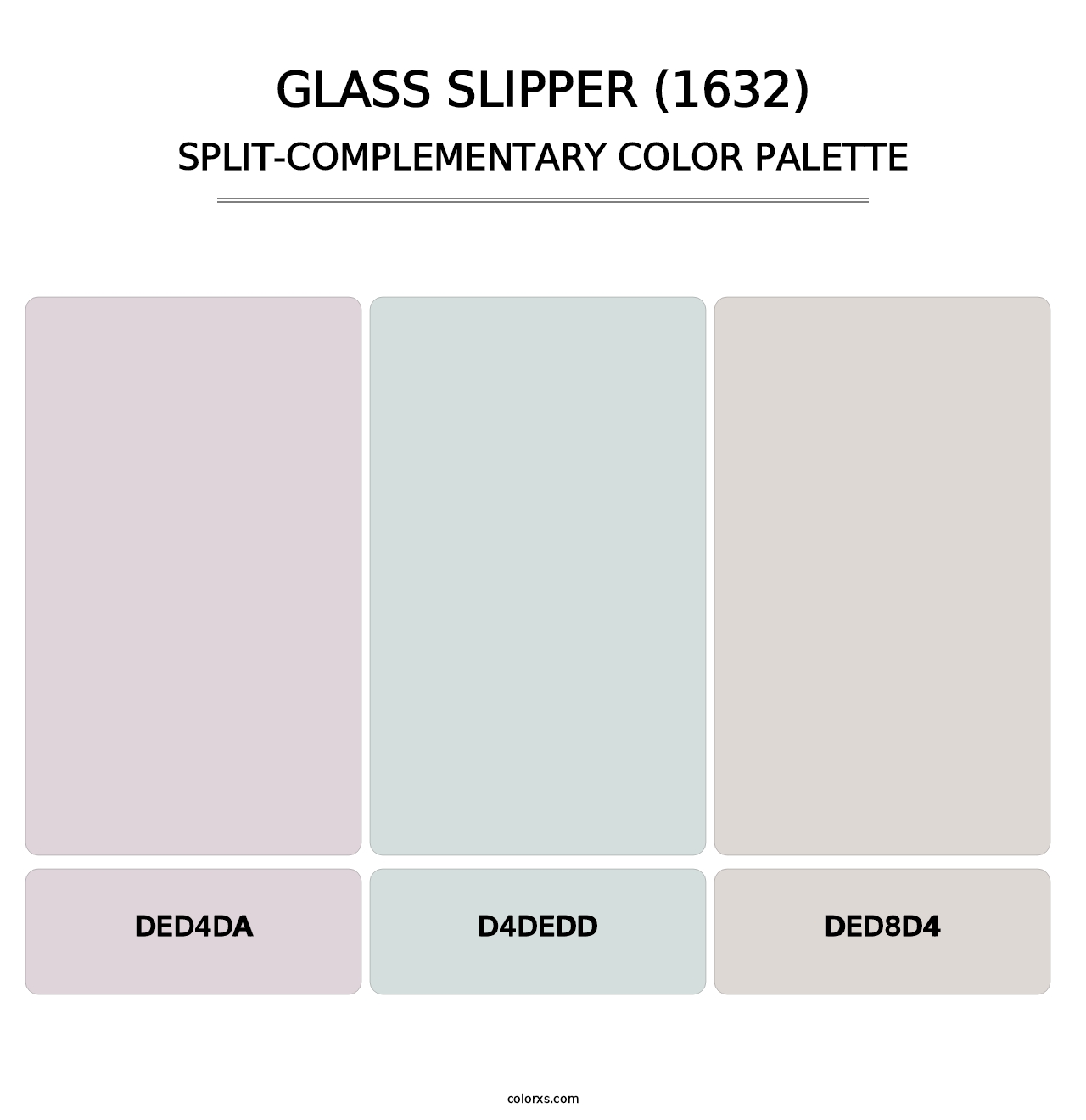 Glass Slipper (1632) - Split-Complementary Color Palette