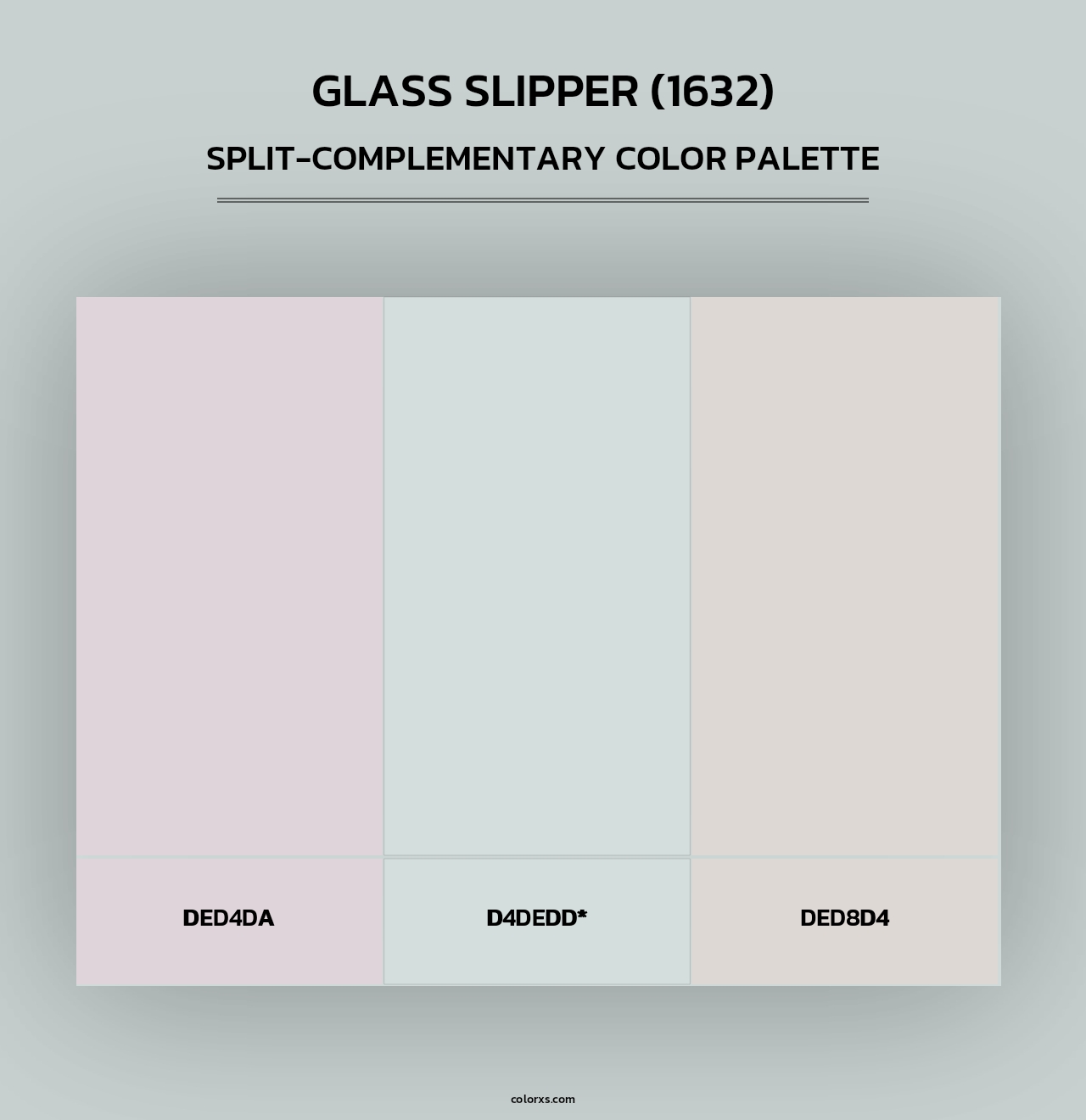 Glass Slipper (1632) - Split-Complementary Color Palette