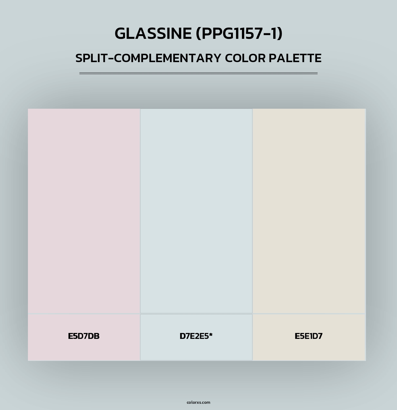 Glassine (PPG1157-1) - Split-Complementary Color Palette