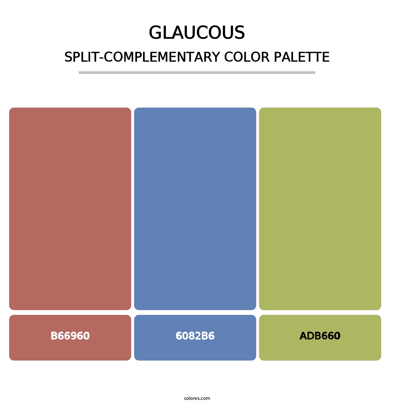 Glaucous - Split-Complementary Color Palette