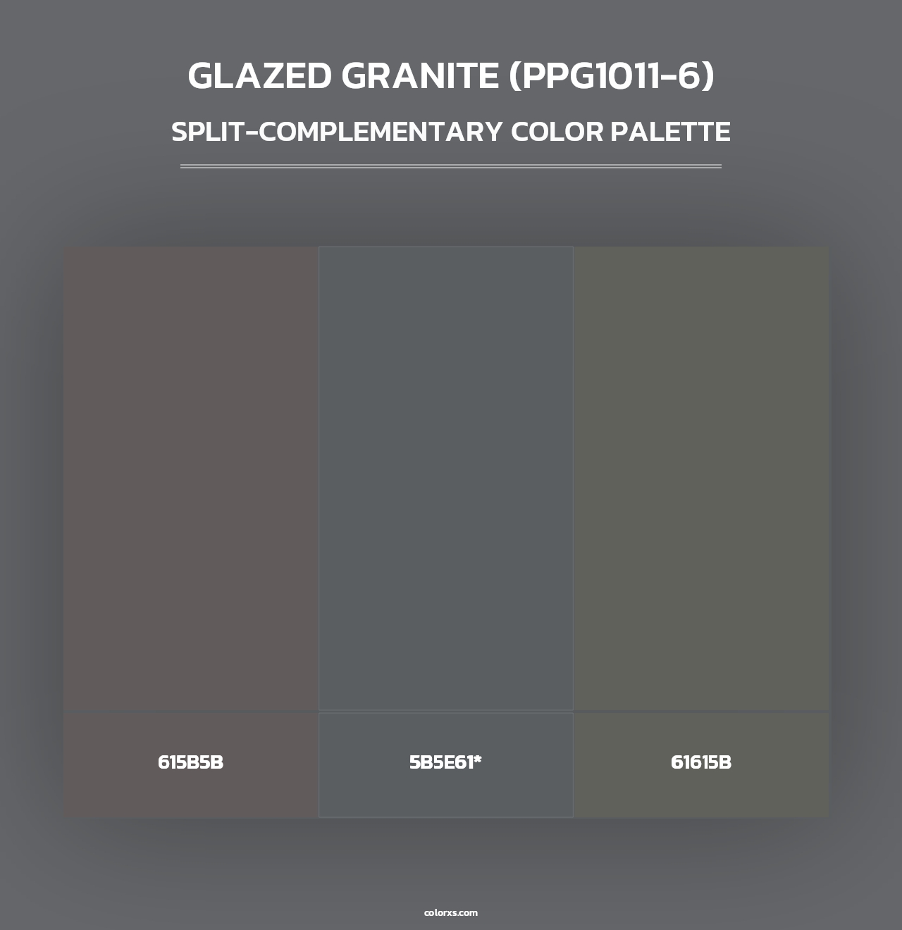 Glazed Granite (PPG1011-6) - Split-Complementary Color Palette