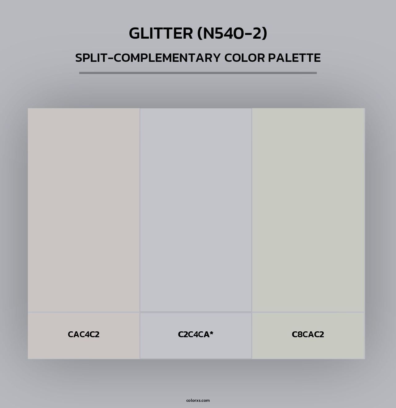 Glitter (N540-2) - Split-Complementary Color Palette