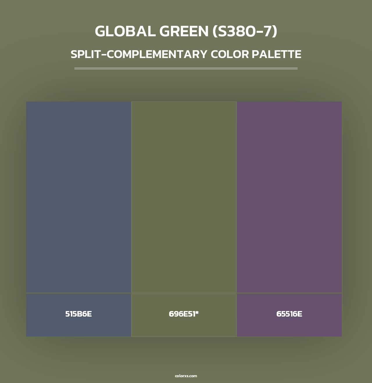 Global Green (S380-7) - Split-Complementary Color Palette