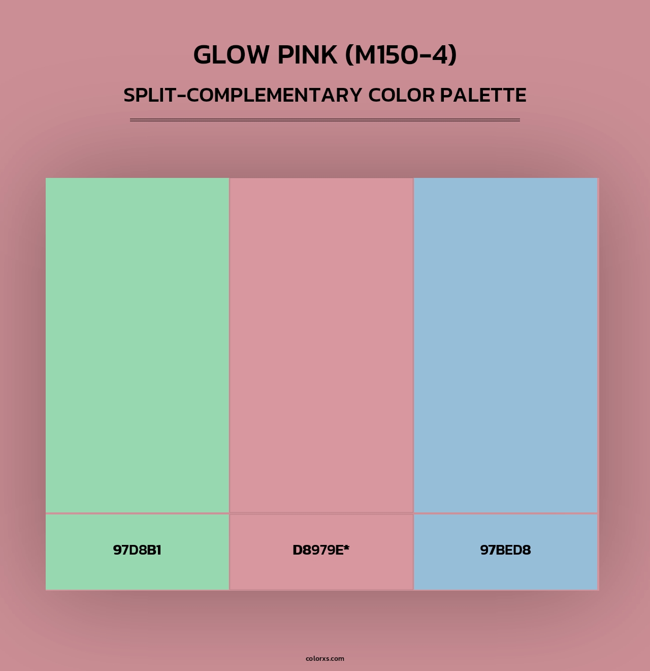 Glow Pink (M150-4) - Split-Complementary Color Palette