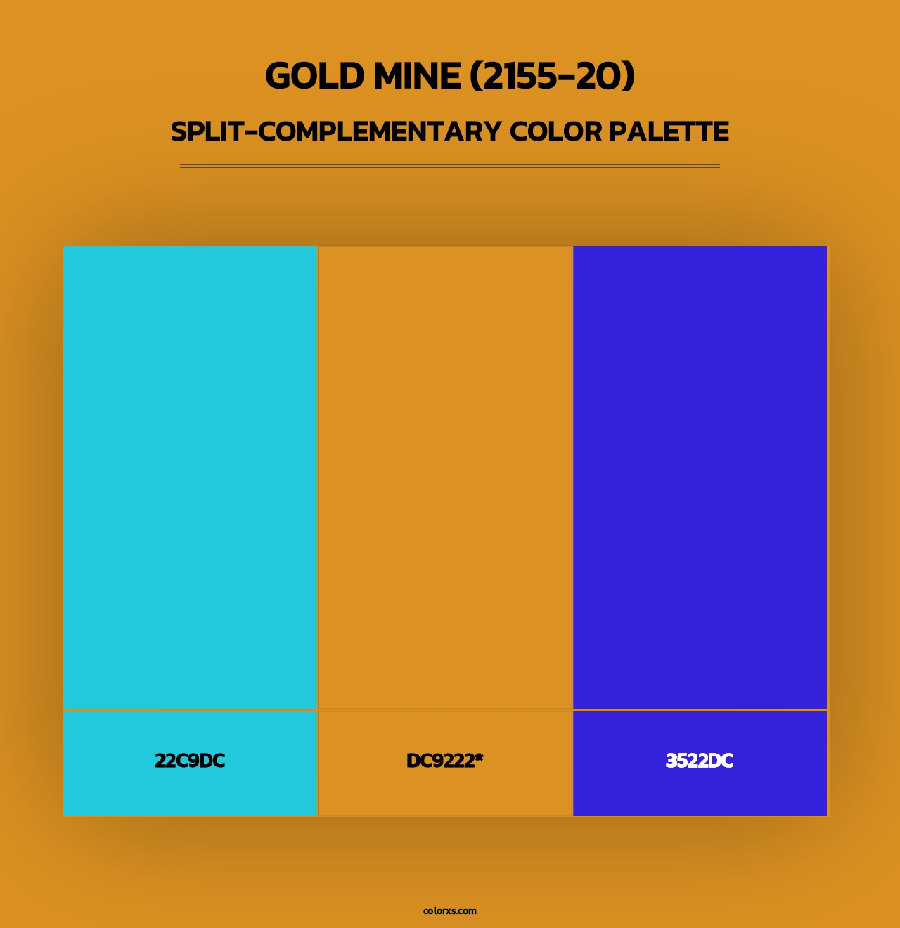 Gold Mine (2155-20) - Split-Complementary Color Palette
