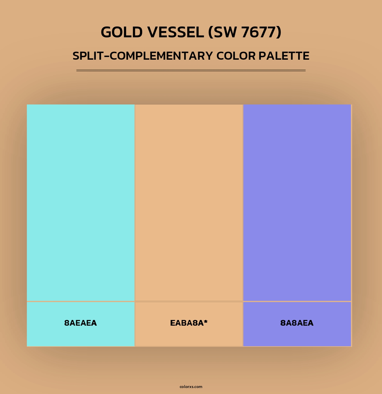 Gold Vessel (SW 7677) - Split-Complementary Color Palette