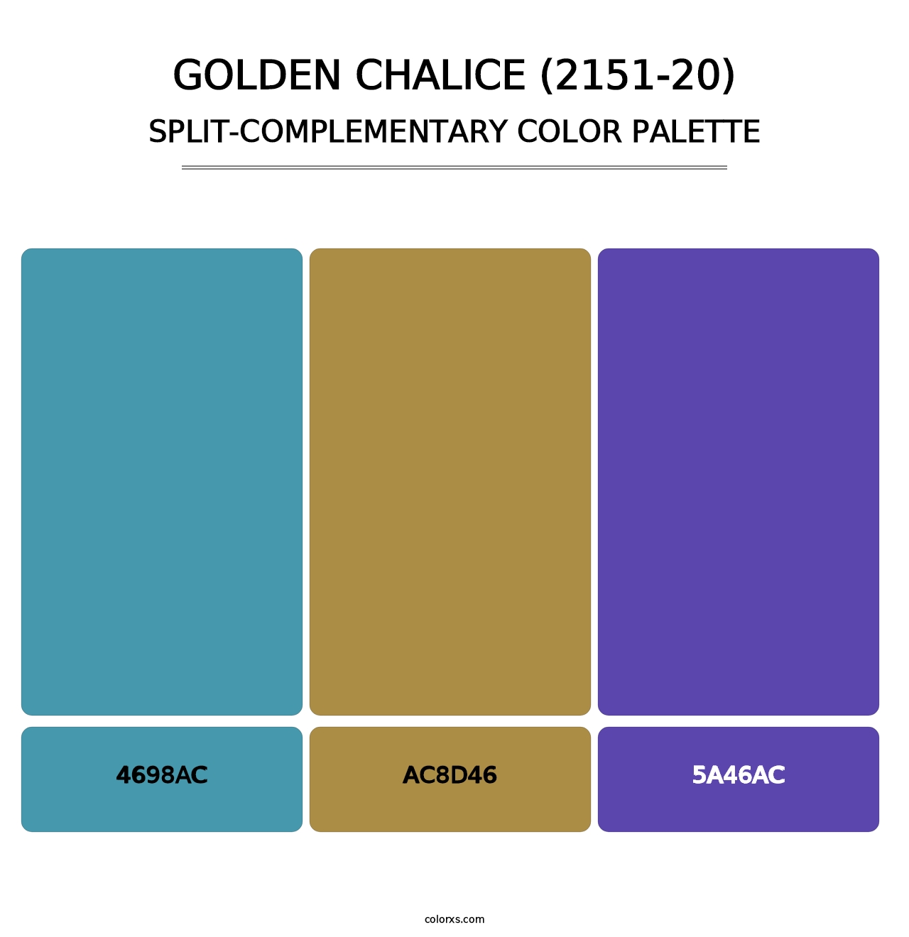 Golden Chalice (2151-20) - Split-Complementary Color Palette