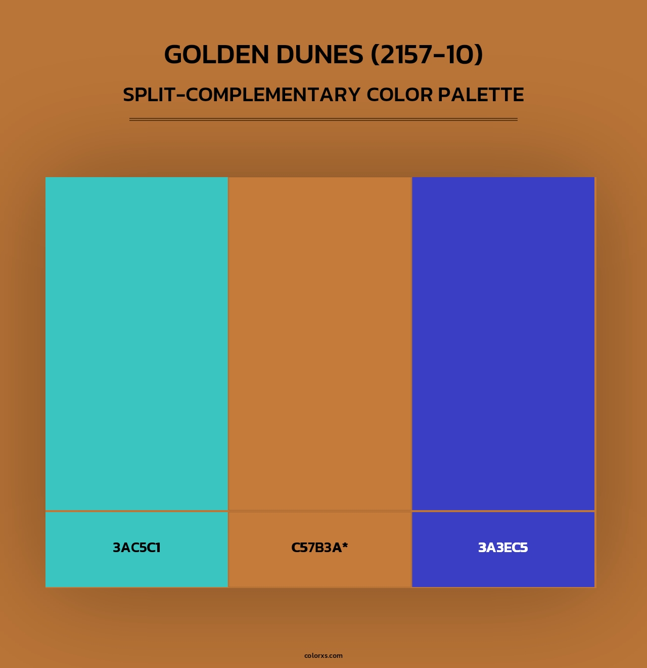 Golden Dunes (2157-10) - Split-Complementary Color Palette