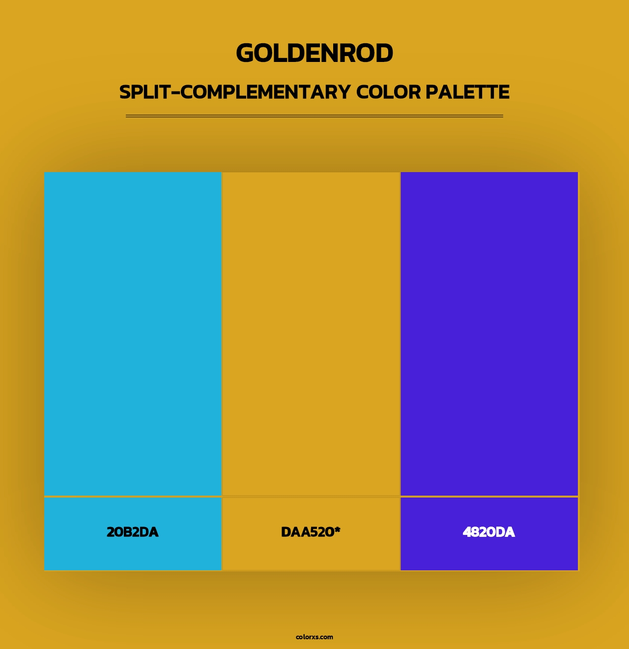 Goldenrod - Split-Complementary Color Palette