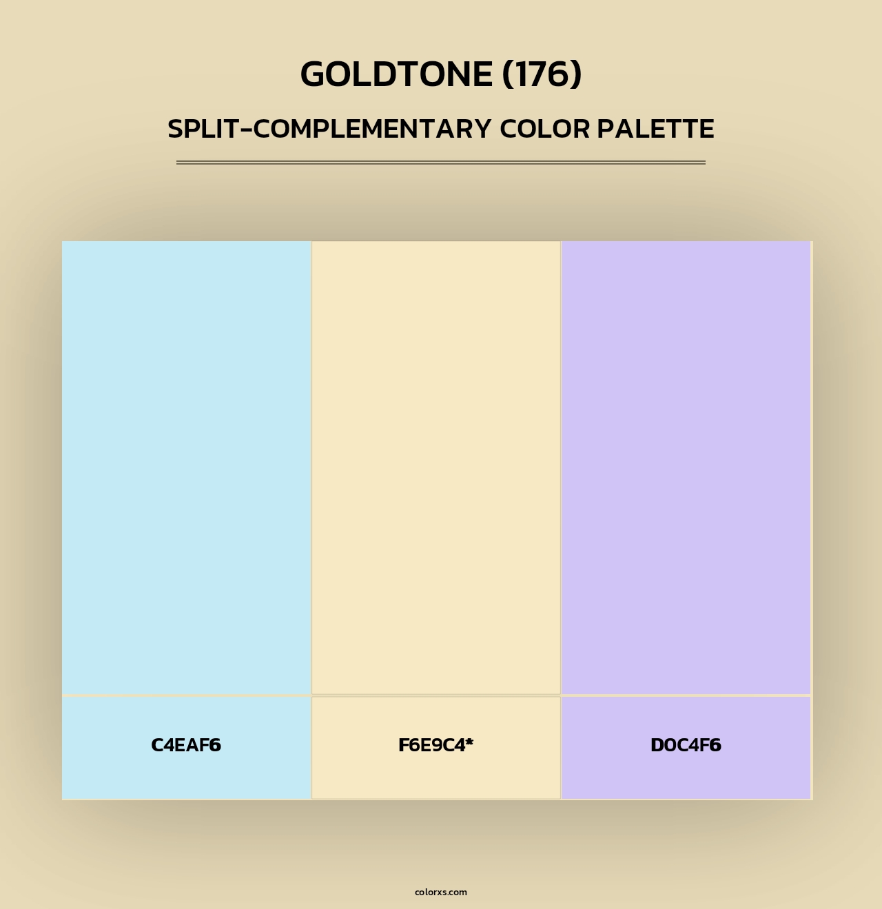 Goldtone (176) - Split-Complementary Color Palette