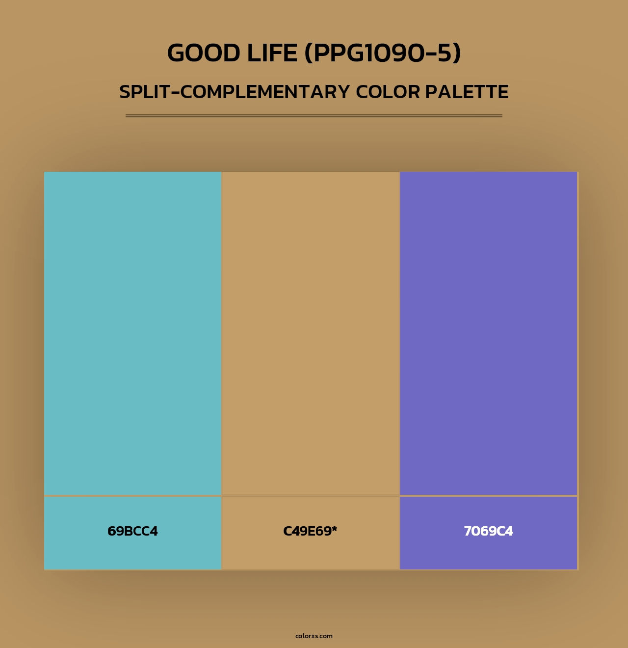 Good Life (PPG1090-5) - Split-Complementary Color Palette