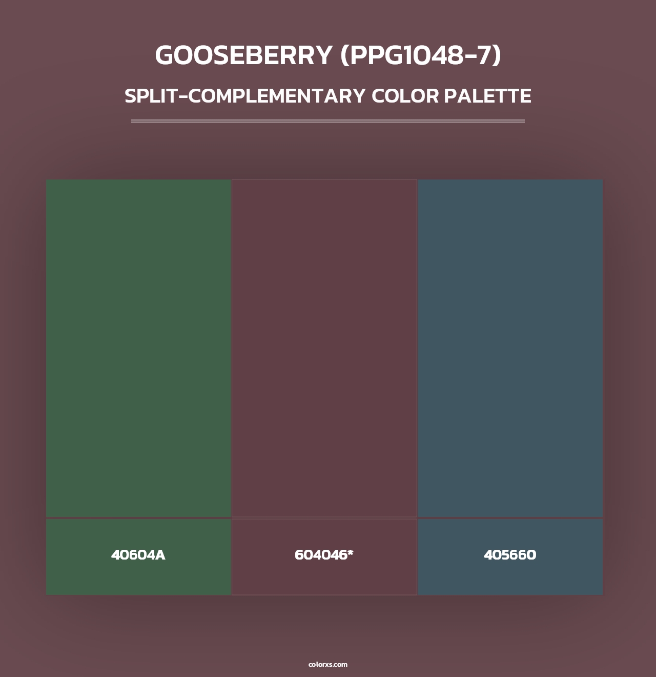 Gooseberry (PPG1048-7) - Split-Complementary Color Palette