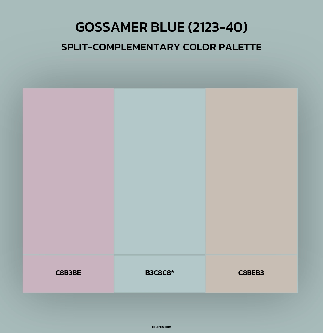 Gossamer Blue (2123-40) - Split-Complementary Color Palette
