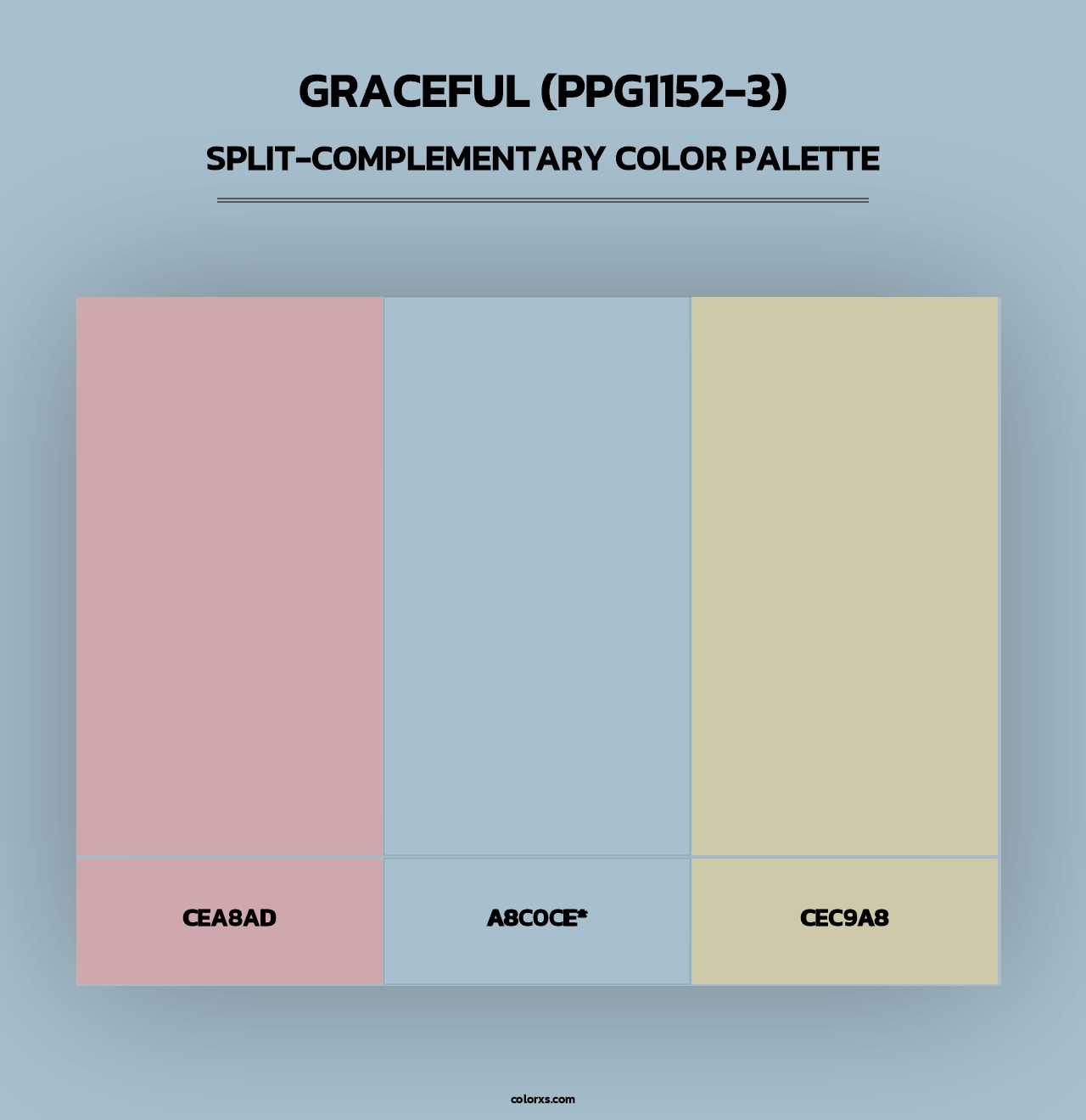 Graceful (PPG1152-3) - Split-Complementary Color Palette