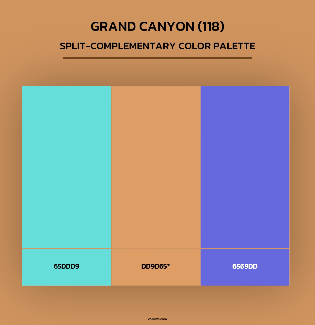 Grand Canyon (118) - Split-Complementary Color Palette
