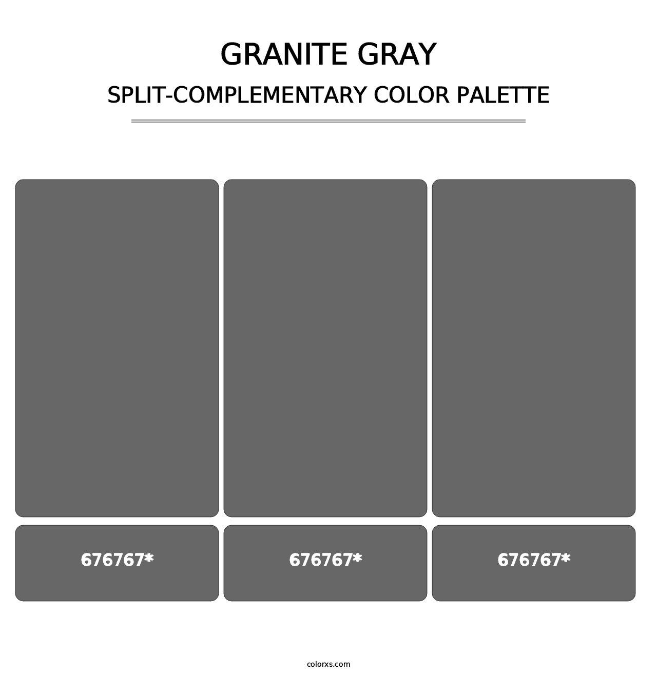 Granite Gray - Split-Complementary Color Palette