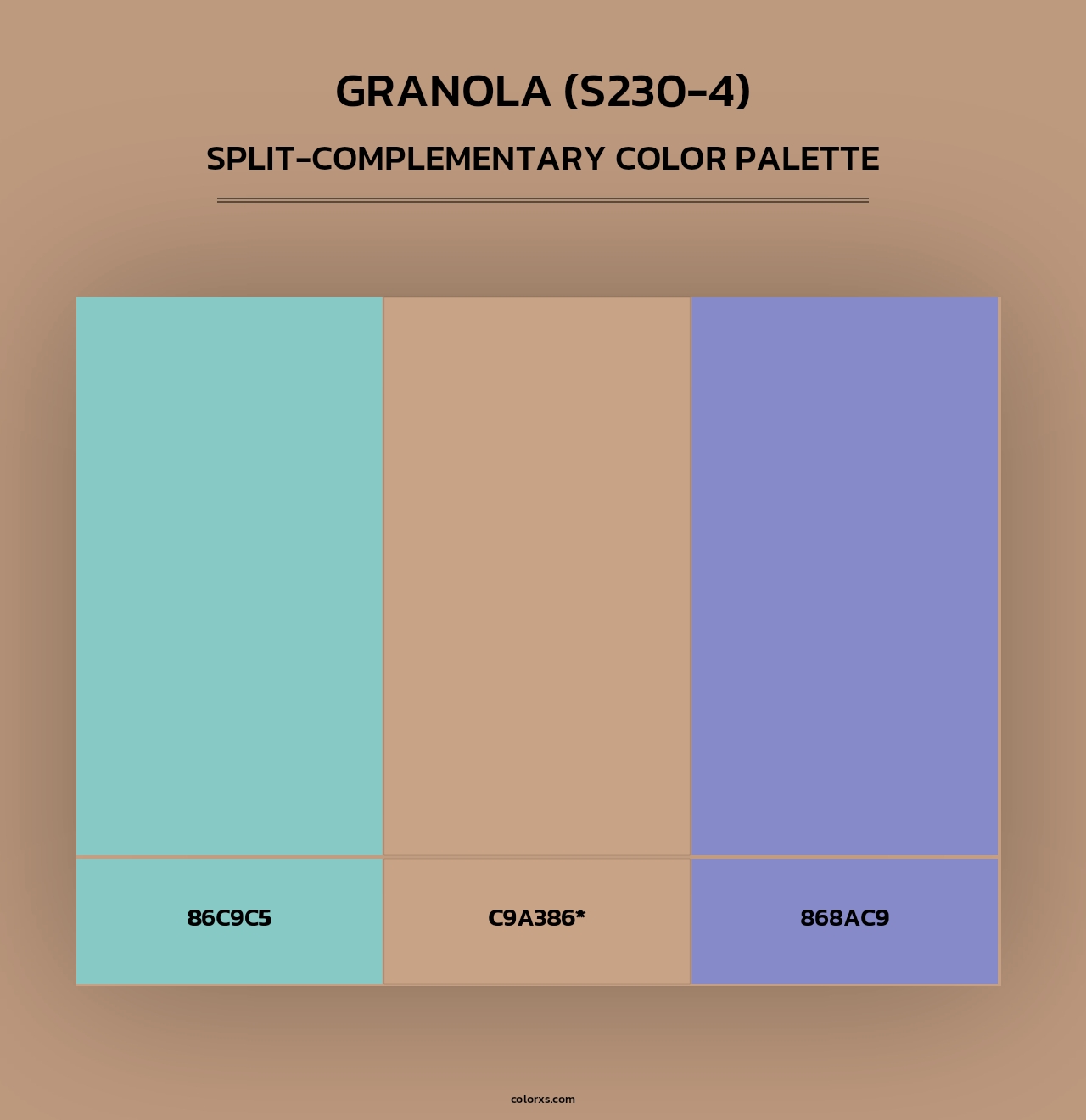 Granola (S230-4) - Split-Complementary Color Palette