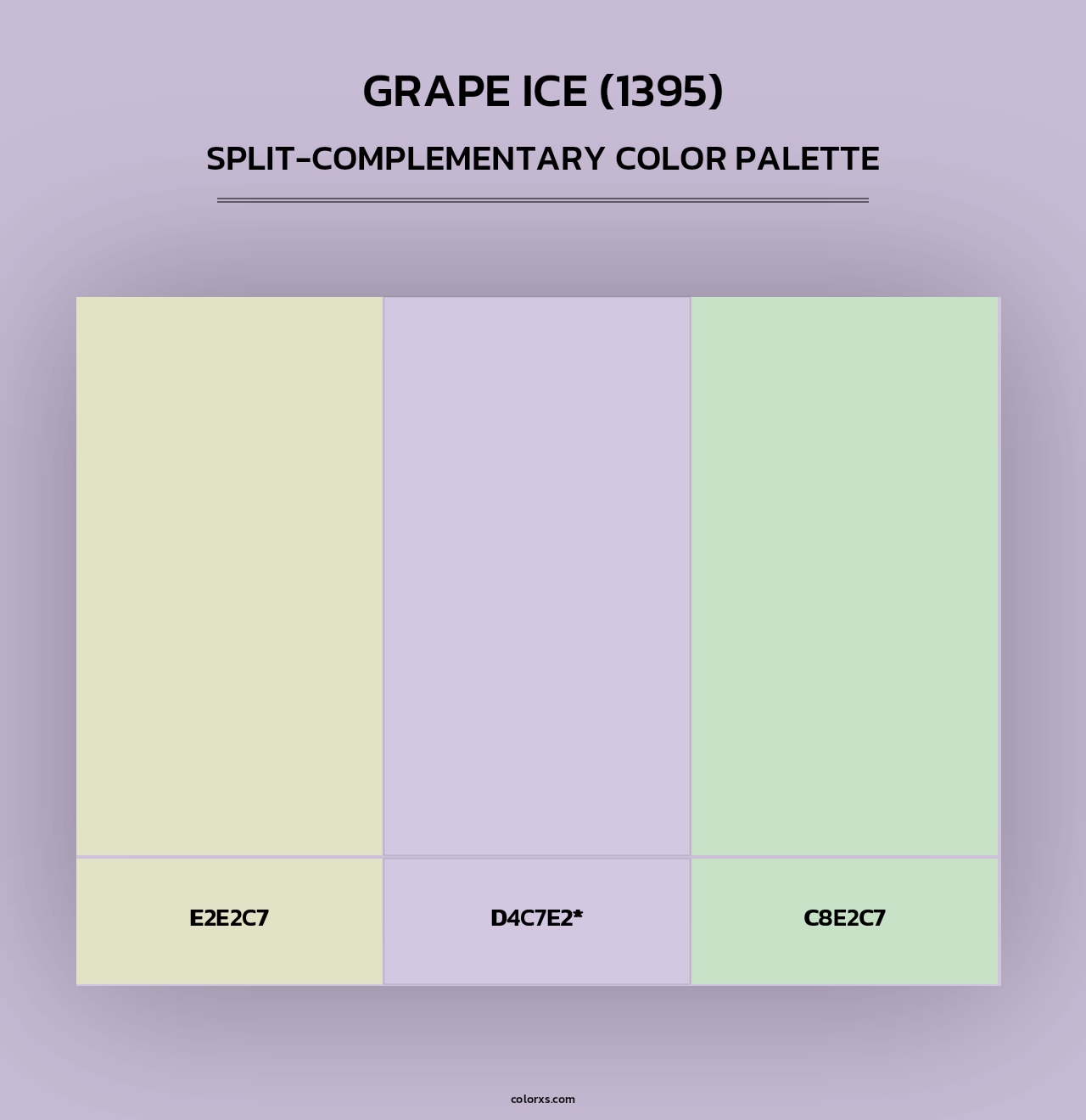 Grape Ice (1395) - Split-Complementary Color Palette
