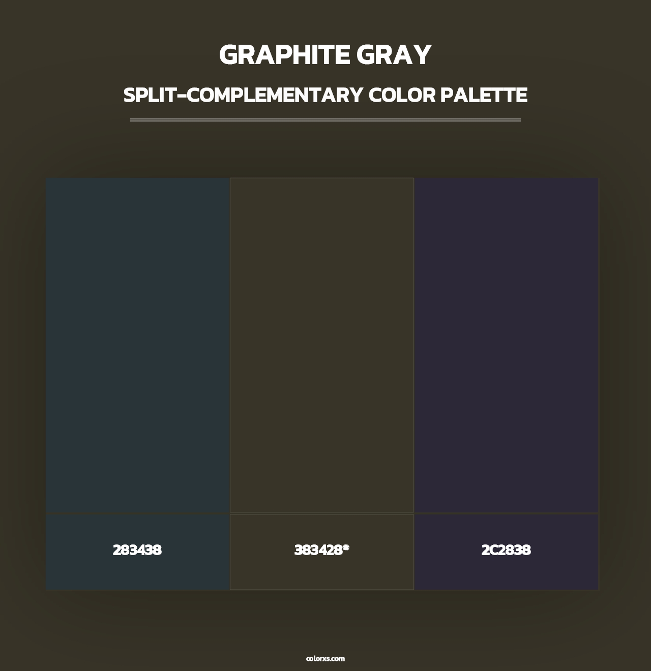 Graphite Gray - Split-Complementary Color Palette