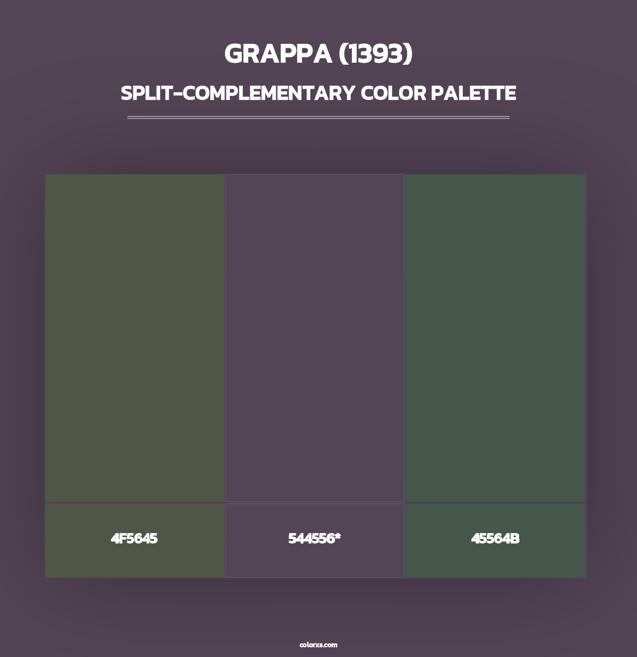 Grappa (1393) - Split-Complementary Color Palette