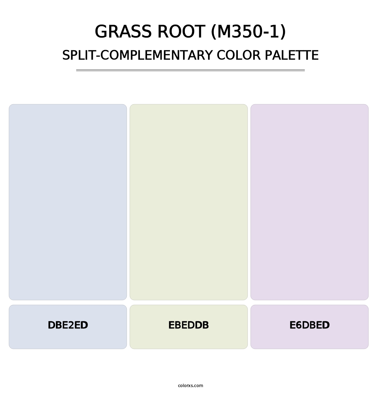 Grass Root (M350-1) - Split-Complementary Color Palette