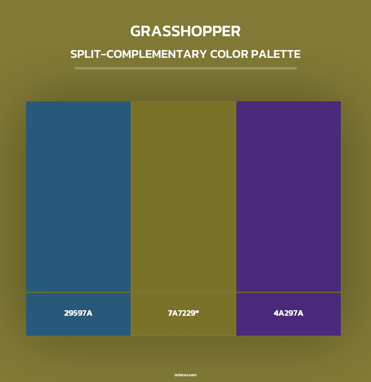 Grasshopper - Split-Complementary Color Palette
