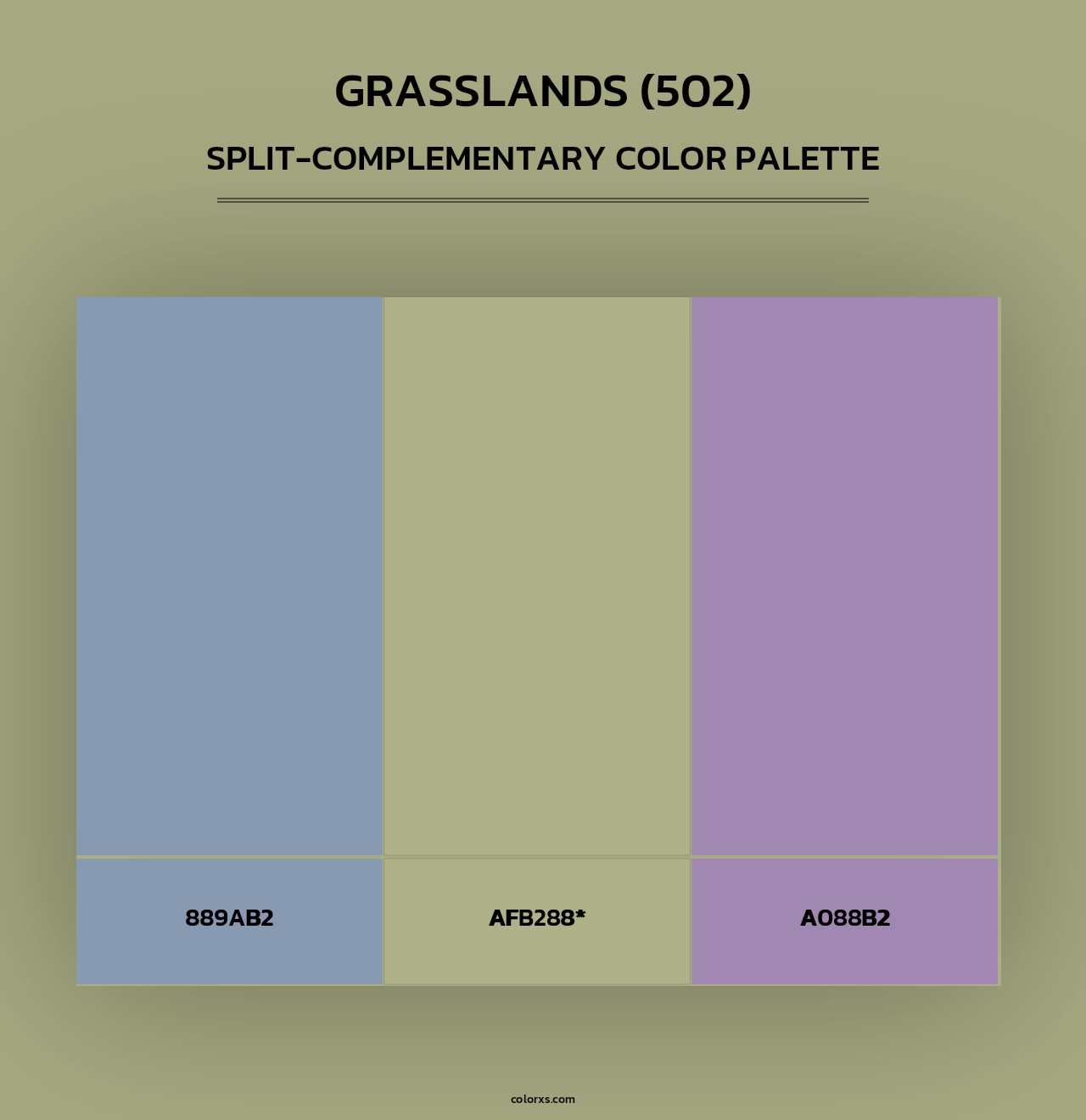 Grasslands (502) - Split-Complementary Color Palette