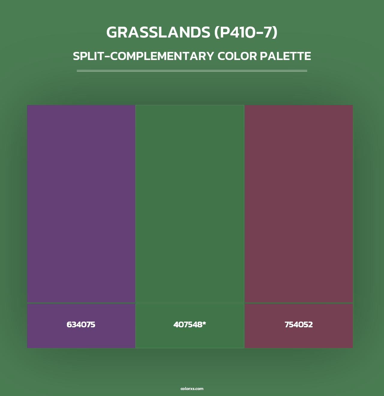 Grasslands (P410-7) - Split-Complementary Color Palette