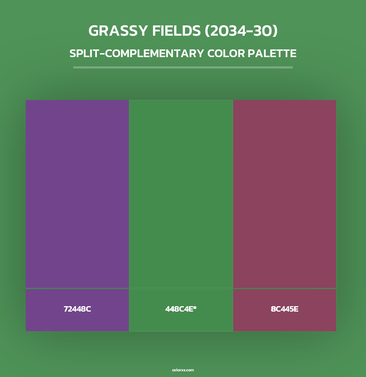 Grassy Fields (2034-30) - Split-Complementary Color Palette