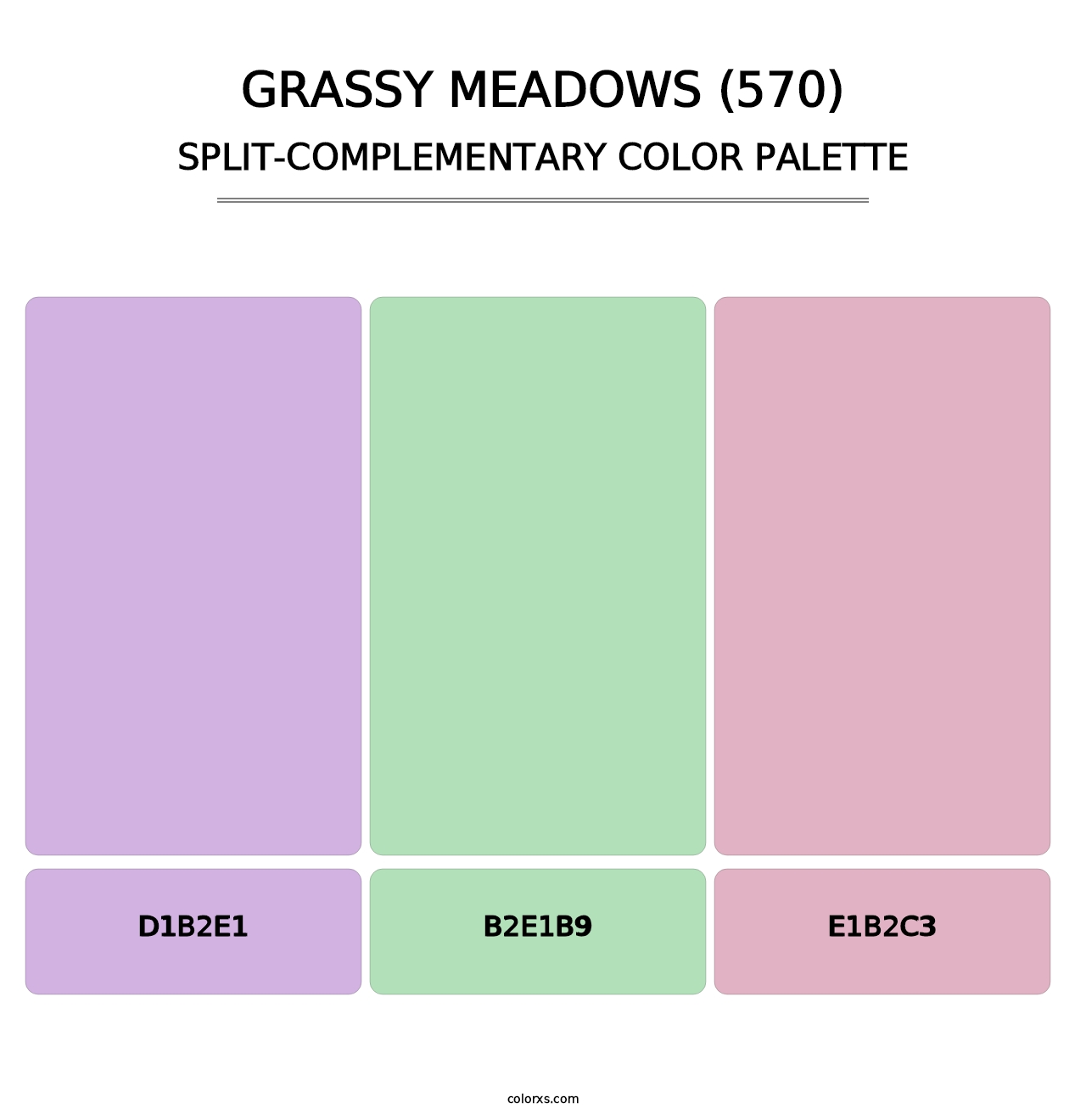 Grassy Meadows (570) - Split-Complementary Color Palette