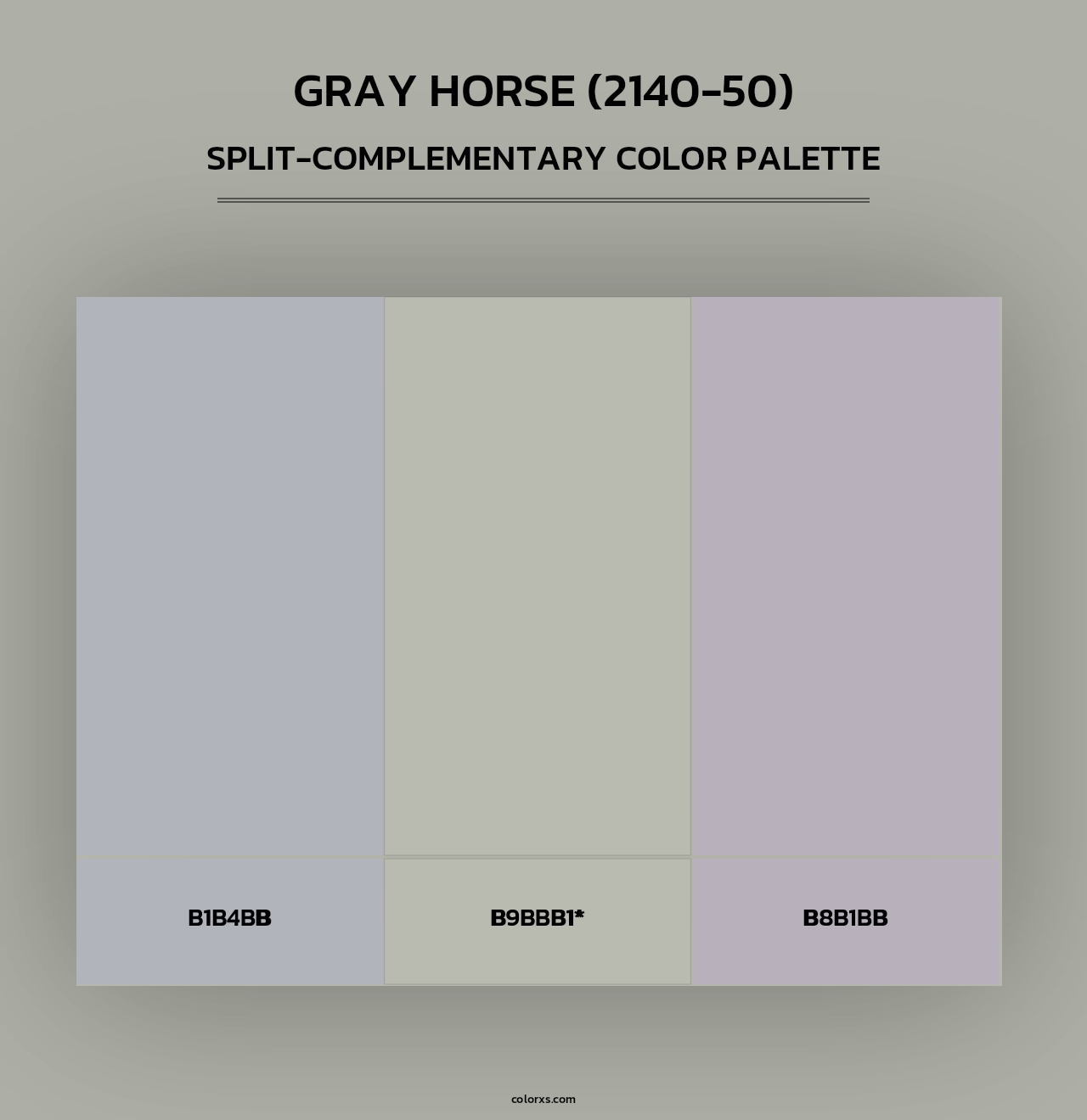 Gray Horse (2140-50) - Split-Complementary Color Palette