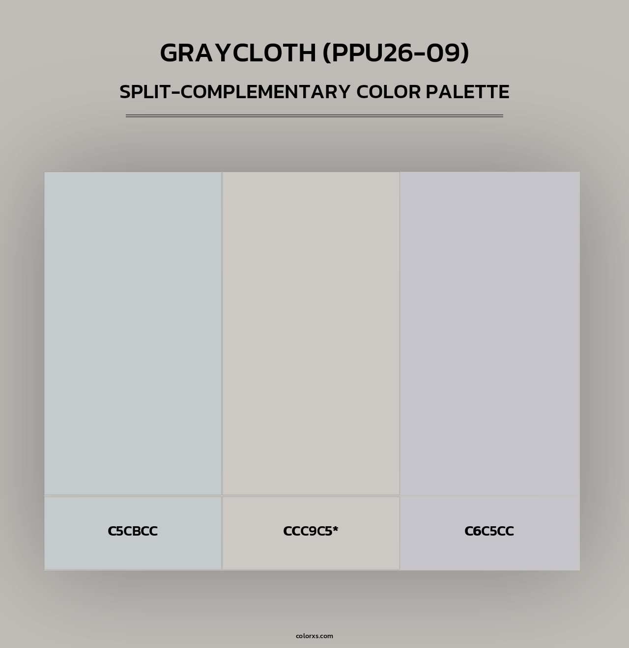 Graycloth (PPU26-09) - Split-Complementary Color Palette