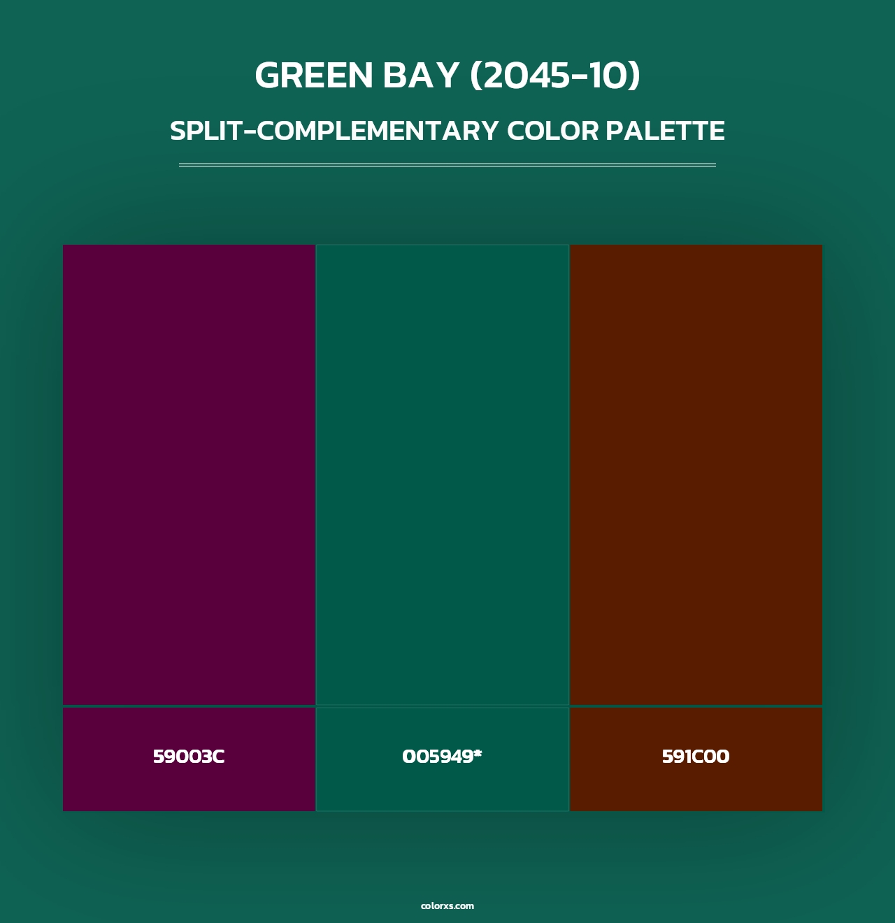 Green Bay (2045-10) - Split-Complementary Color Palette