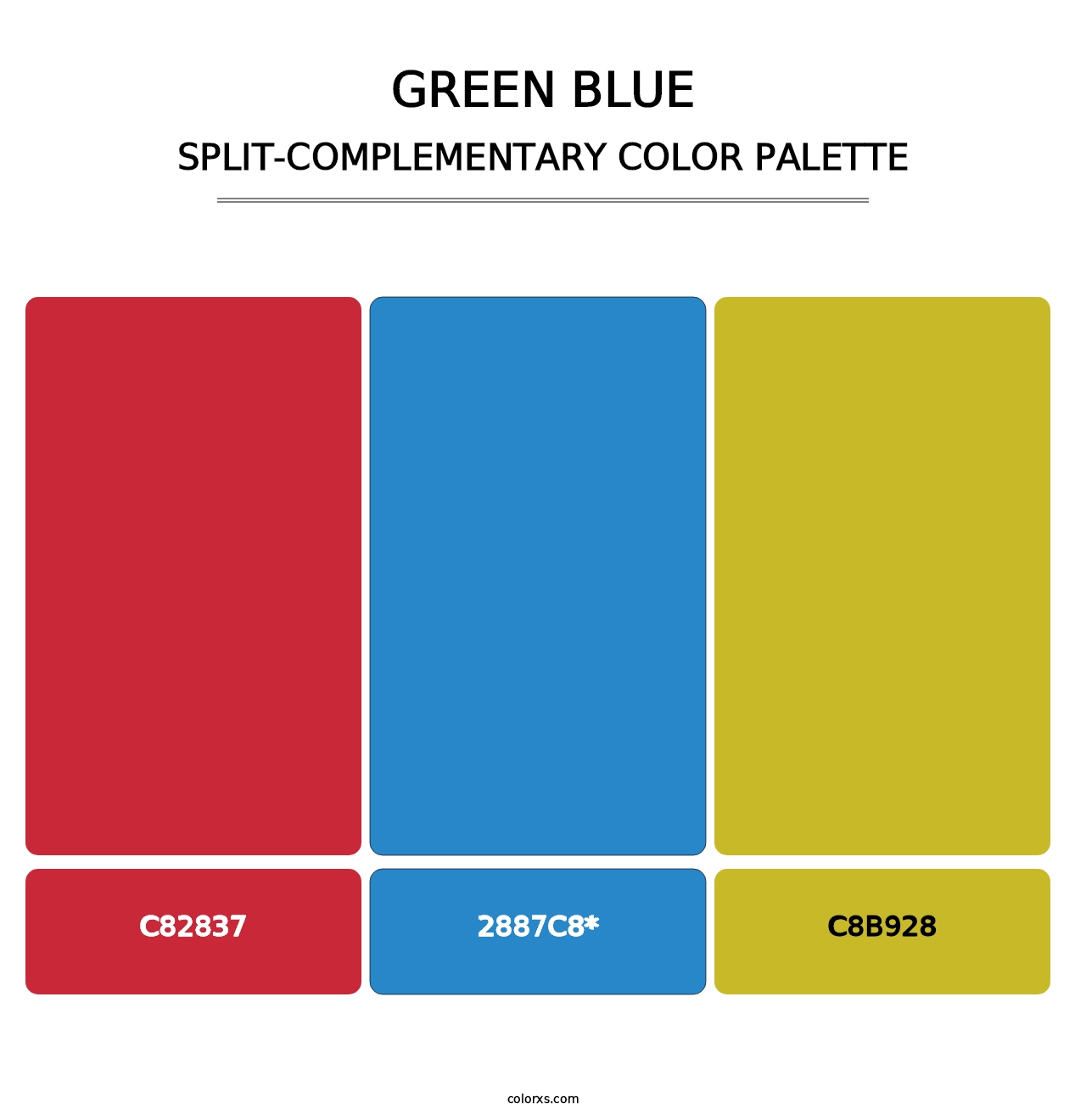 Green Blue - Split-Complementary Color Palette