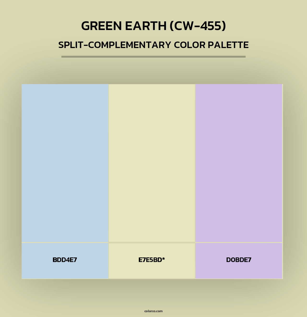 Green Earth (CW-455) - Split-Complementary Color Palette