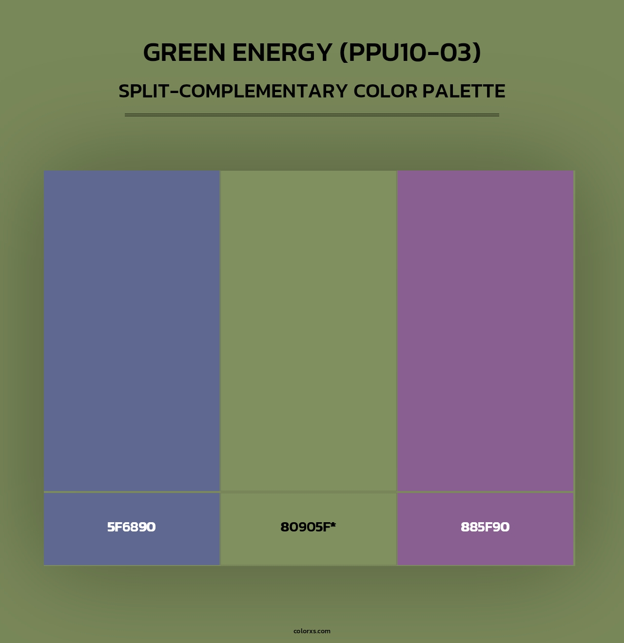 Green Energy (PPU10-03) - Split-Complementary Color Palette