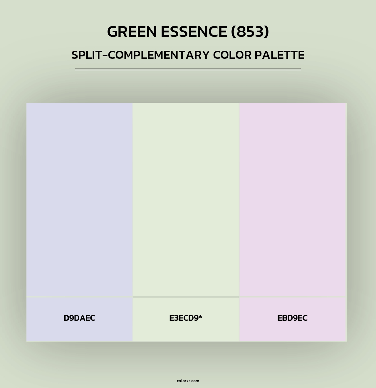 Green Essence (853) - Split-Complementary Color Palette