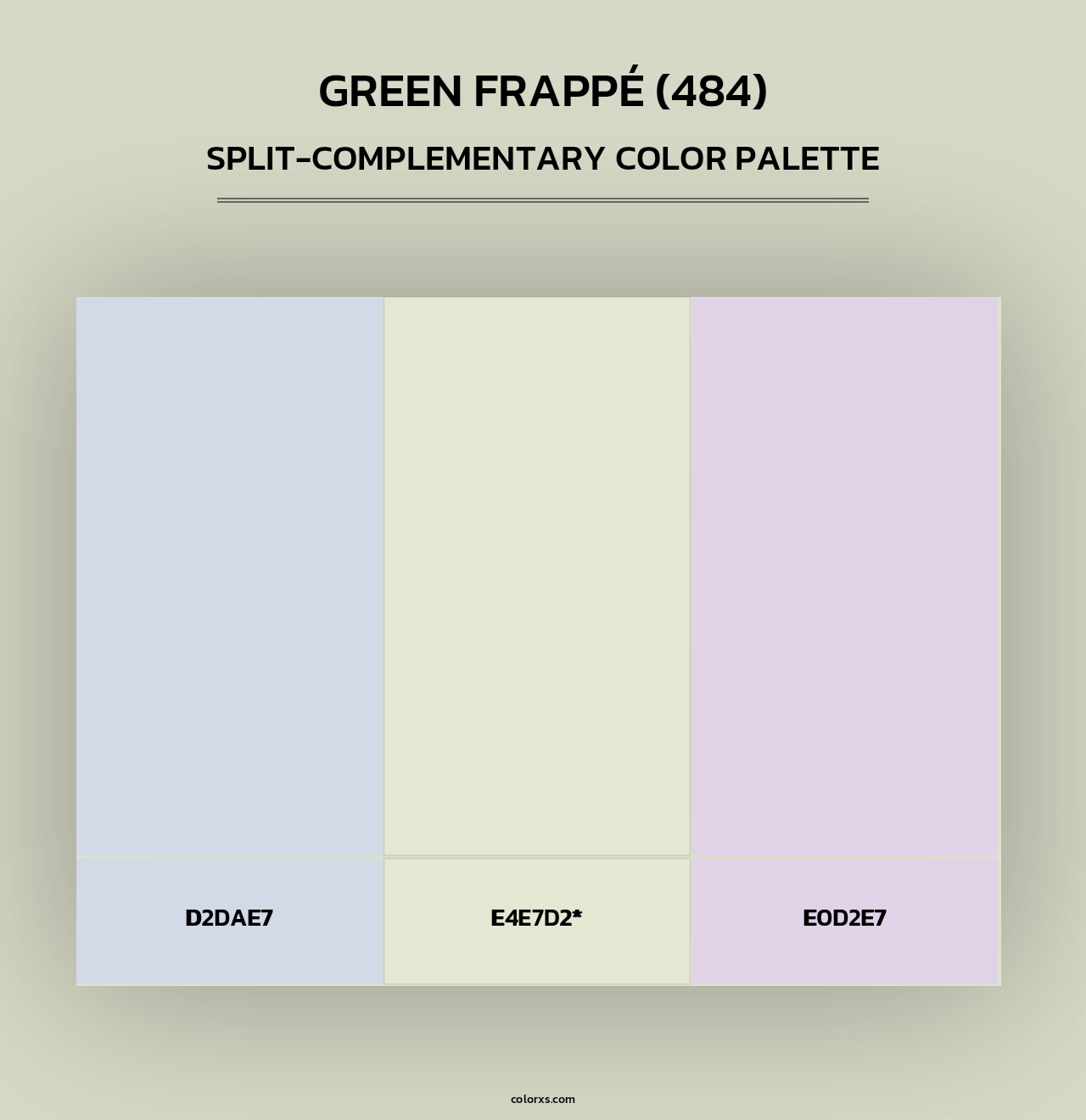 Green Frappé (484) - Split-Complementary Color Palette