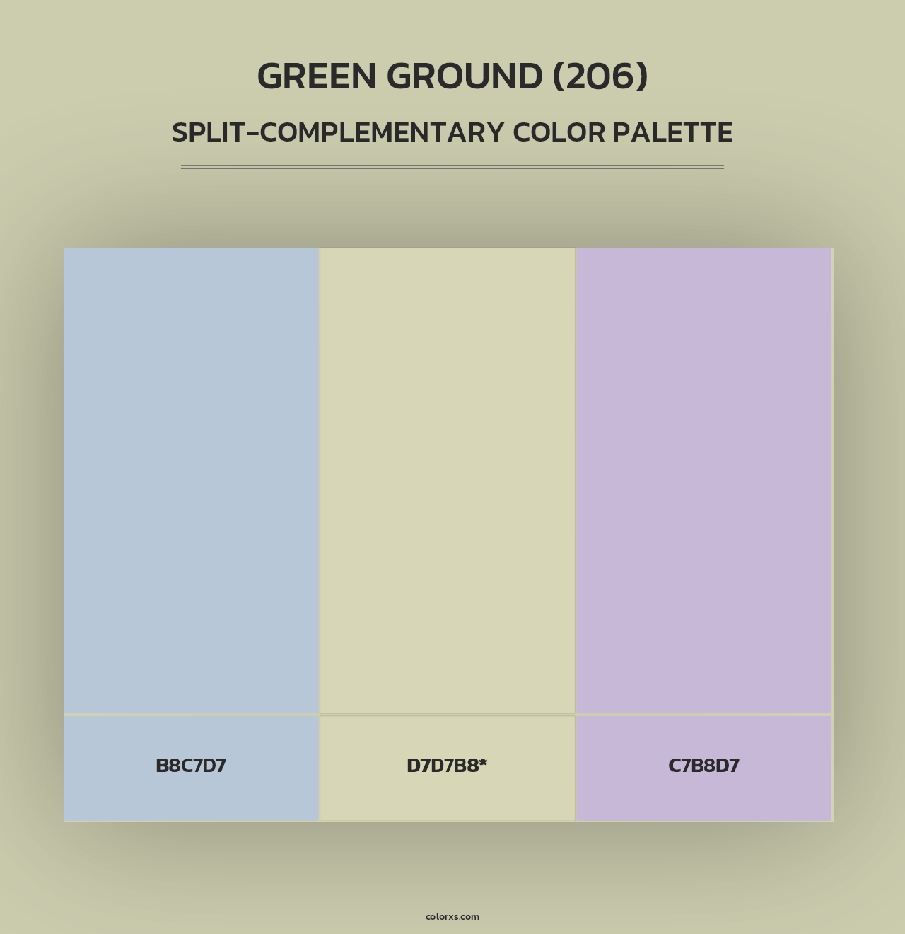 Green Ground (206) - Split-Complementary Color Palette