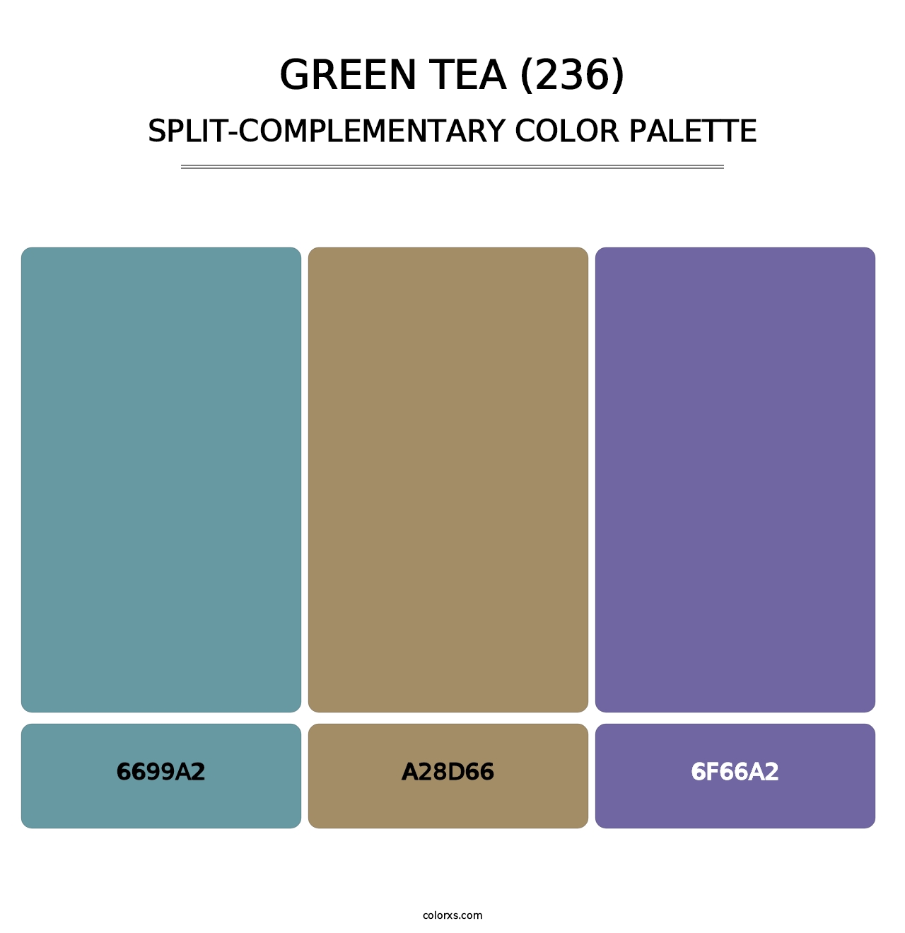 Green Tea (236) - Split-Complementary Color Palette