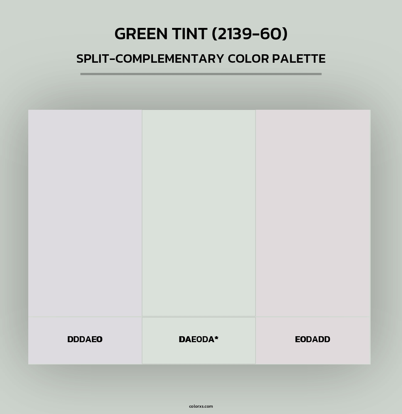 Green Tint (2139-60) - Split-Complementary Color Palette