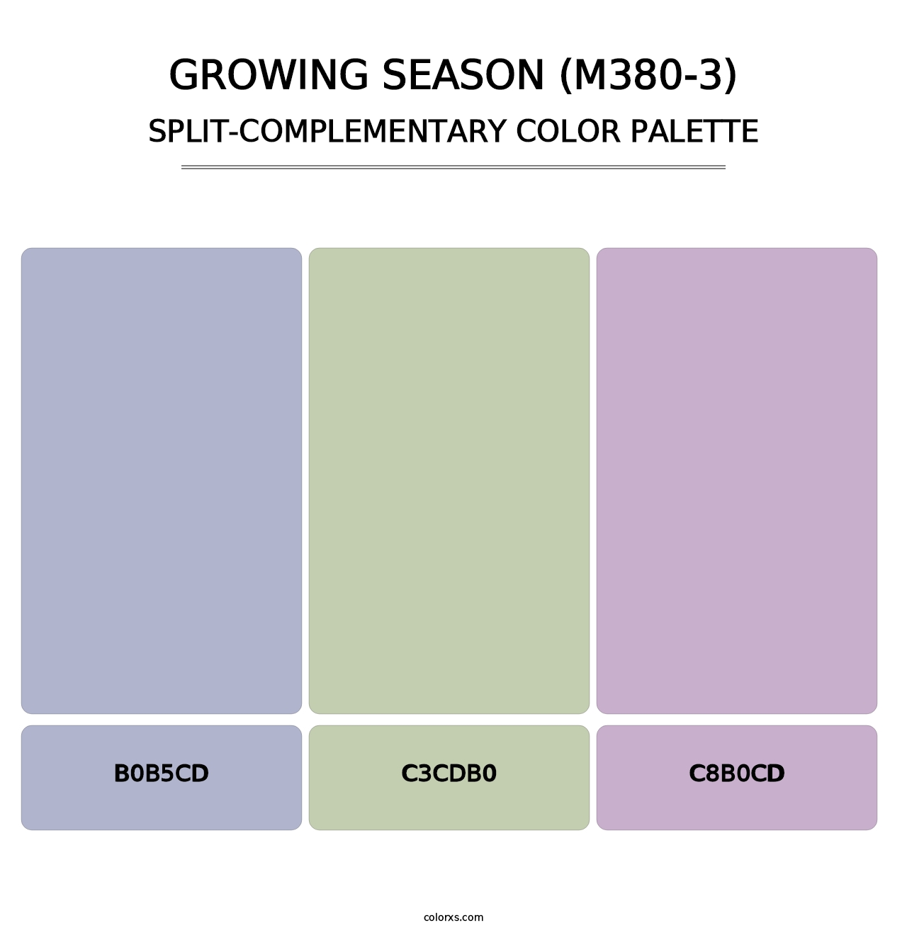 Growing Season (M380-3) - Split-Complementary Color Palette