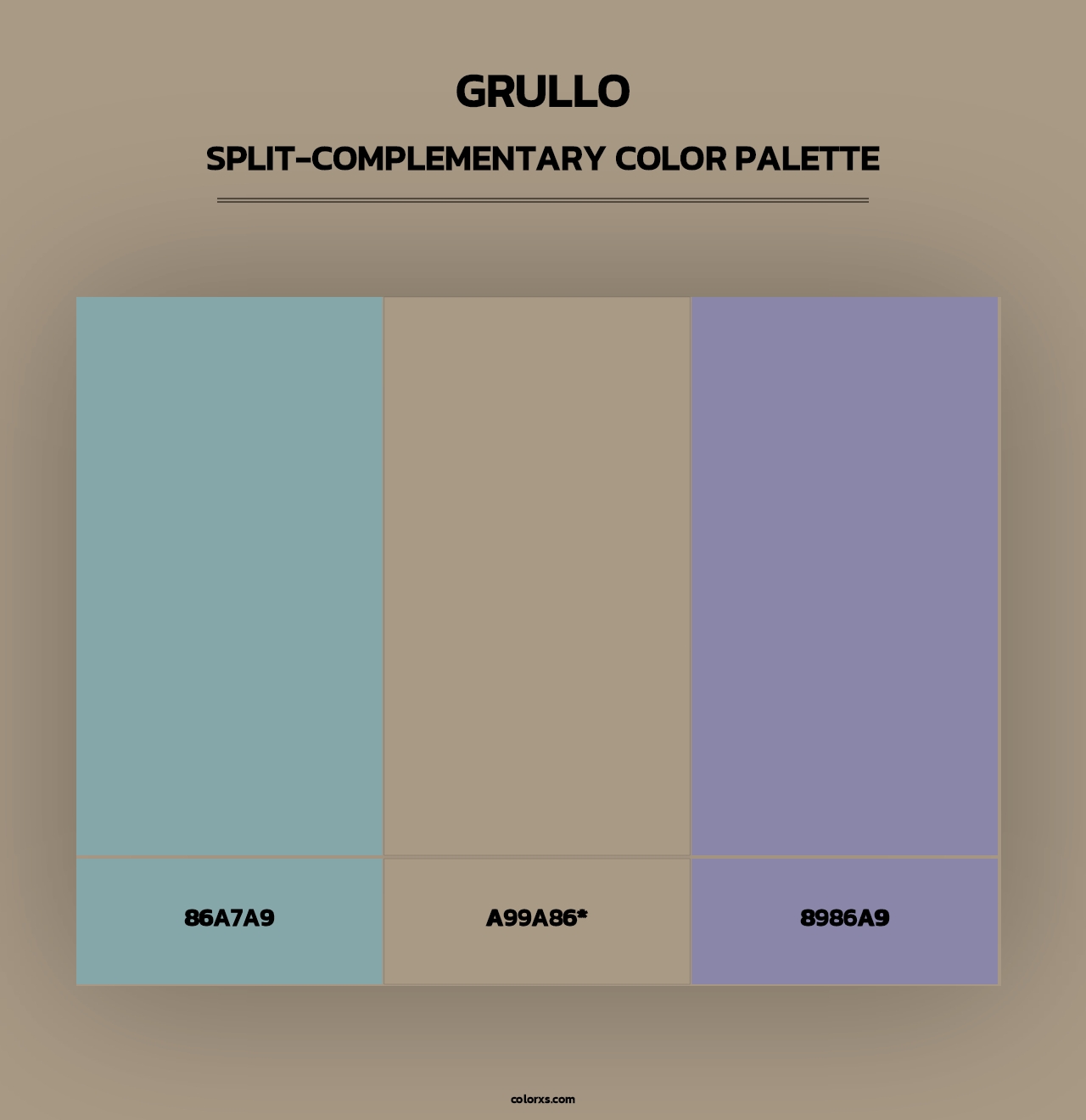 Grullo - Split-Complementary Color Palette